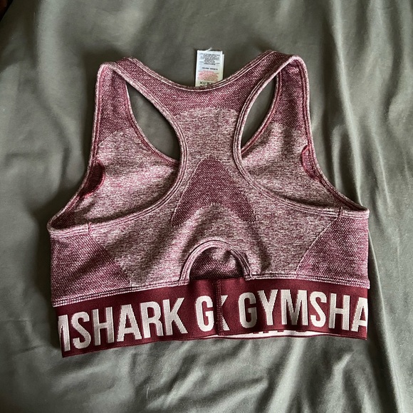 SOLD Gymshark Flex Bra in Claret Marl - Picture 2 of 2